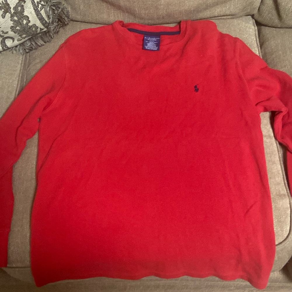 Men’s long sleeve polo thermal shirt